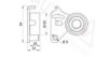 OPEL 4294287 Tensioner Pulley, timing belt